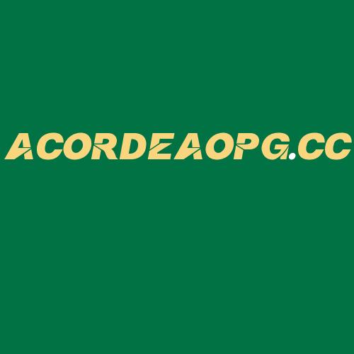 Logo da ACORDEAOPG.CC